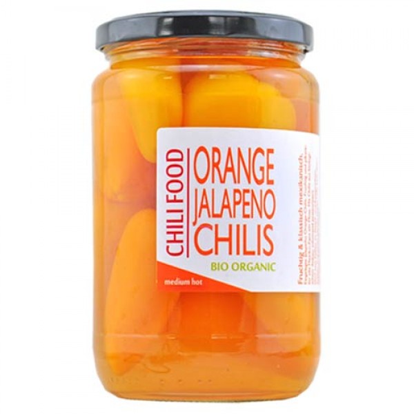 Orange Jalapeno Chilis eingelegt -BIO-