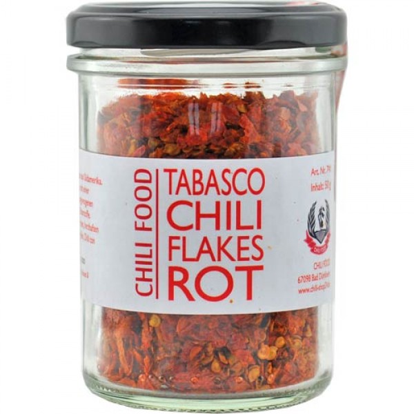 Tabasco Chili rot geschrotet