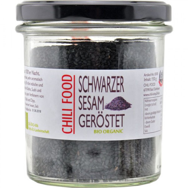 Schwarzer Sesam geröstet Bio