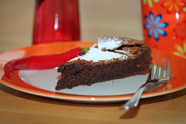 Tarte au chocolat mit Chili - Chili-Schokoladentorte