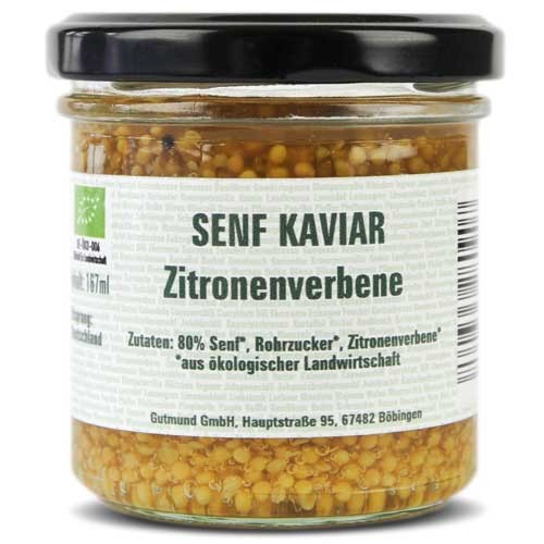 Senfkaviar Zitronenverbene -BIO-