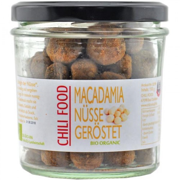 Macadamia Nüsse geröstet Bio