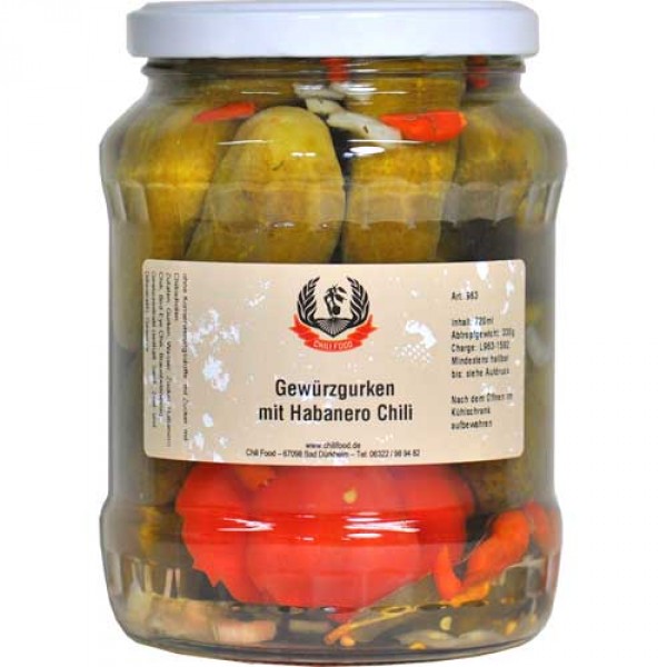 Vorschaubild von Gewürzgurken mit Habanero Red Vorschaubild von Gewürzgurken mit Habanero Red