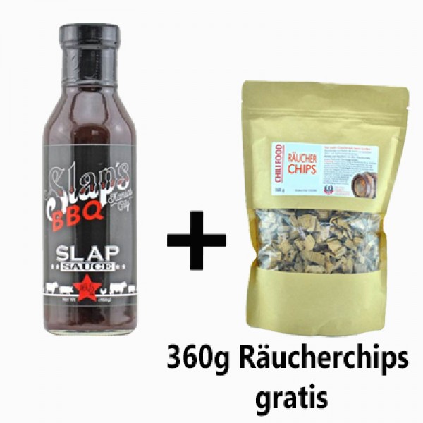 Slap´s BBQ Sauce + Gratis Räucherchips
