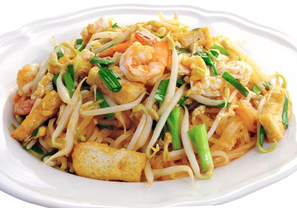 Phad Thai - gebratene Nudeln mit Shrimps