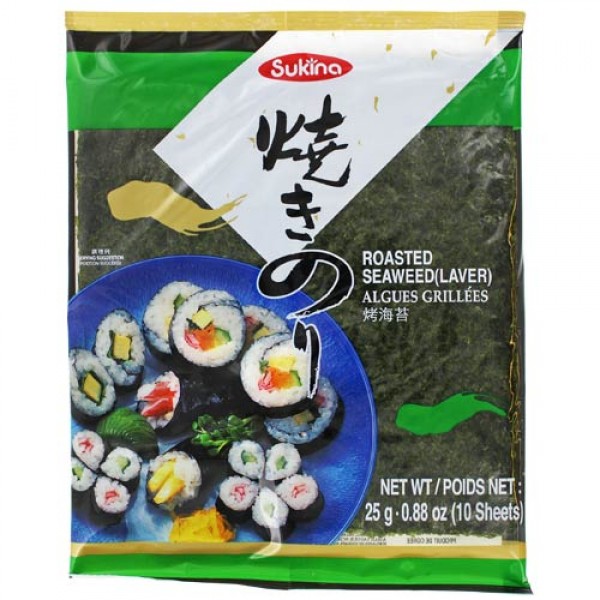 Gerösteter Seetang für Sushi