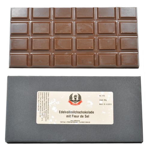 Edelvollmilchschokolade mit Fleur de Sel