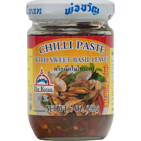 Chilipaste mit Thai-Basilikum