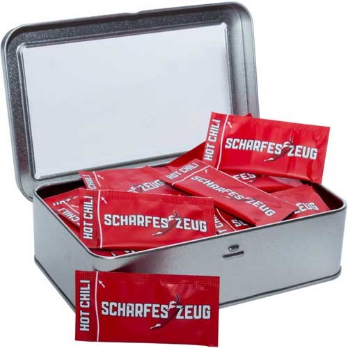 Scharfes Zeug - 50 Päckchen in Dose