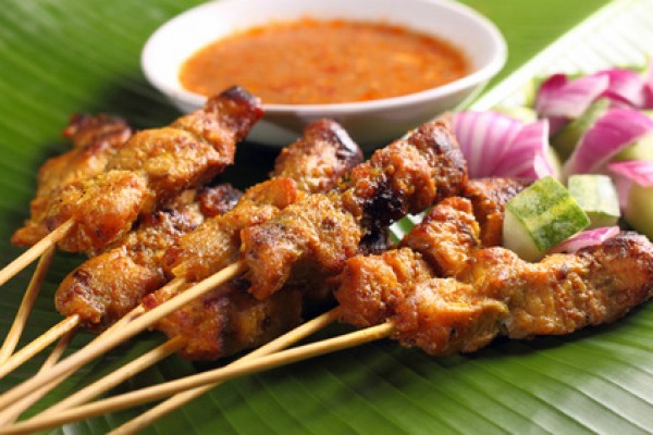 Indonesisches Hähnchen-Satay (Saté)