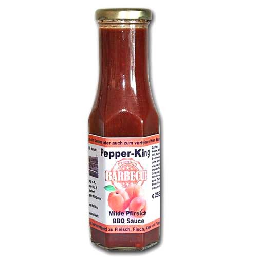 Pepper King Milde Pfirsich BBQ Sauce