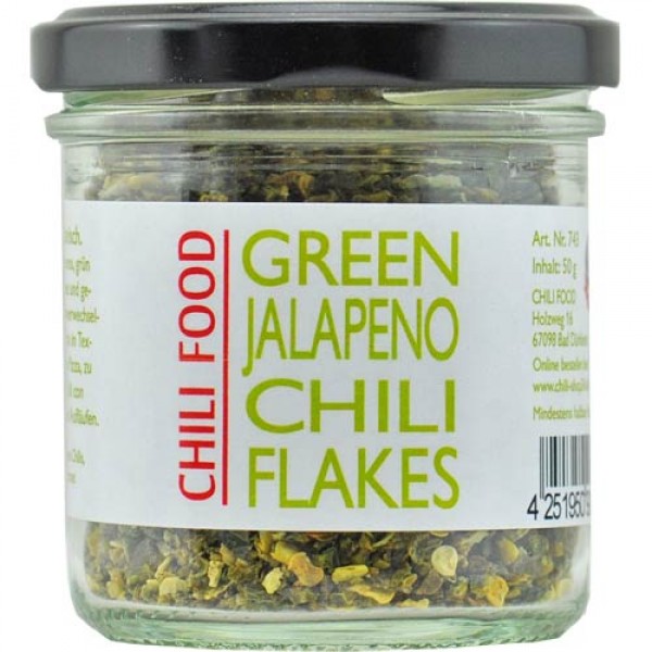 Jalapeno Chili grün geschrotet 1-3mm