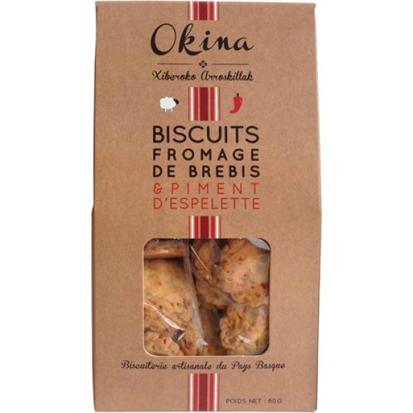 OKINA - Salzgebäck - Schafskäse &amp; Espelette Pfeffer 80g