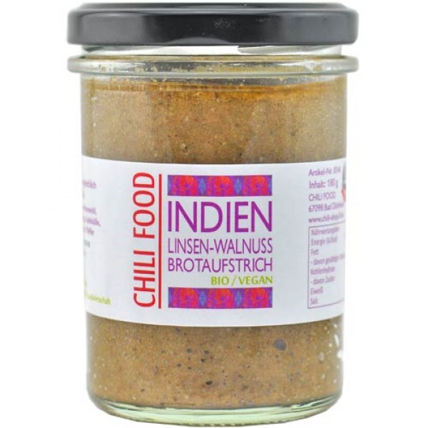 Brotaufstrich INDIEN Linsen-Walnuss vegan
